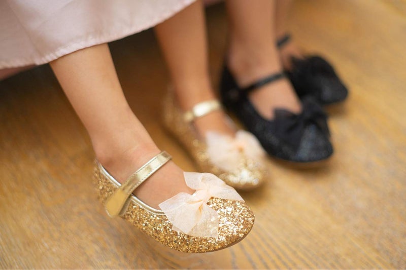 Otter MOMO Toddler/Little Girls Mary Jane Ballerina Flats Shoes Slip-on School Party Dress Gold Shoes Size 9 - Image 4
